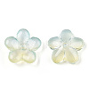 Two Tone Transparent Normal Glass Beads GLAA-T030-01-A02-2