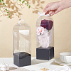 Transparent PVC Single Rose Flower Packaging Boxes ABAG-WH0045-32C-3