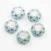 Alloy Rhinestone European Beads CPDL-H999-4-2