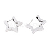 Tarnish Resistant 304 Stainless Steel Huggie Hoop Earrings STAS-S103-26P-2
