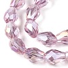 Transparent Electroplate Glass Beads Strands EGLA-N013-T6mm-B02-3