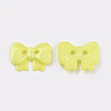 Bowknot Acrylic 2-Hole Button Fit Handcraft & Costume Sewing X-BUTT-E023-B-10-2