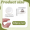 60Pcs 1-Hole Shell Alloy Shank Buttons BUTT-NB0002-06-2