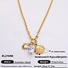 Ocean 304 Stainless Steel & Porcelain Pendant Necklaces FS-WG3F40F-01-1