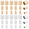 90Pcs 6 Styles Brass Cord Ends KK-BBC0023-43-1
