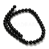 Natural Black Onyx(Dyed & Heated) Beads Strands X-G-H329-C06-6mm-3