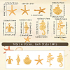 60Pcs 6 Styles Ocean Theme Alloy Pendant Sets FIND-SC0016-91-2