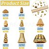 80Pcs 8 Style Tibetan Style Alloy Beads Cone & Caps FIND-NB0003-15-2