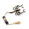 Scorpion Glass Seed Beads Pendant Decoration HJEW-MZ00121-01-4