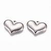 304 Stainless Steel Stamping Blank Tag Heart Pendants STAS-G218-08P-01-1