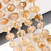 Heated Natural Citrine Beads Strands G-N327-08A-10-1