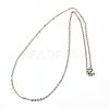 Tarnish Resistant 304 Stainless Steel Necklaces Women Cable Chain Necklaces X-NJEW-C079-01B-1