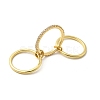 Brass Micro Pave Cubic Zirconia Finger Rings RJEW-P166-01B-G-4
