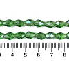 Transparent Electroplate Glass Beads Strands EGLA-N013-T4mm-B14-4