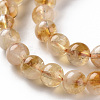 Heated Natural Citrine Beads Strands G-S362-105B-5