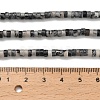Natural Black Netstone Beads Strands G-Z110-A23-2x4mm-5