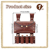 PU Imitation Leather Waist Belt Bag with 4 Cork Glass Bottles AJEW-WH0678-31B-2