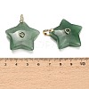 Natural & Synthetic Mixed Gemstone Pendants G-Z157-01G-A-4