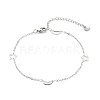 304 Stainless Steel Cable Chain Anklets X-AJEW-H104-05P-1