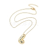 Brass Micro Pave Cubic Zirconia Letter Pendant Necklaces KK-Z069-01G-L-2