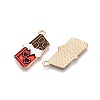 Valentine's Day Theme Alloy Enamel Pendants ENAM-T020-50B-01-2