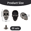 20 Sets Zinc Alloy Studs Rivets FIND-FH0011-83-2