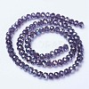 Electroplate Glass Beads Strands EGLA-A034-T1mm-B13-2