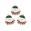 Christmas Alloy Enamel Pendants X-ENAM-Q442-51-1