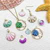 Zinc Alloy Enamel Pendants PW-WG9A069-01-4