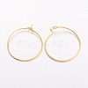 Brass Wine Glass Charm Rings Hoop Earrings X-EC067-2G-2