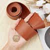 2M Flat Double Face Lychee Pattern Imitation Leather Band LC-WH0010-01C-04-3