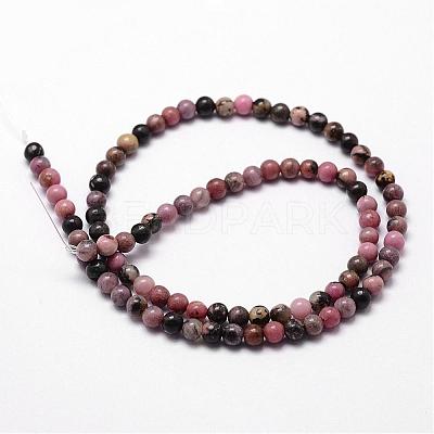 Natural Rhodonite Beads Strands G-D840-59-6mm-1