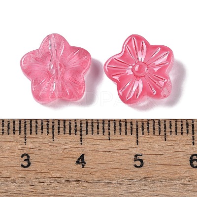 Baking Paint Glass Beads GLAA-S202-06B-1