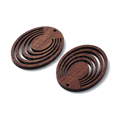 Walnut Wood Laser Cut Pendants X-WOOD-Q051-04F-1