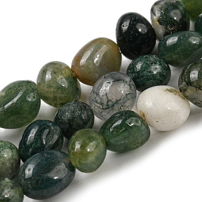 Natural Indian Agate Bead Strands G-P070-51A-1