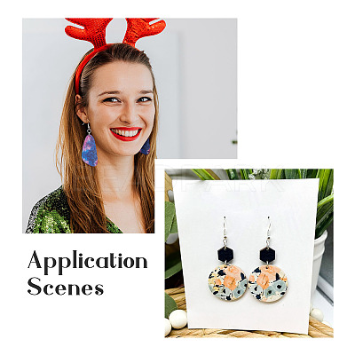 DIY Sublimation Dangle Earring Making Finding Kits DIY-BY0001-36-1