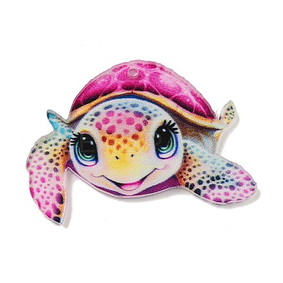 Animal Theme Double-sided Printed Acrylic Pendants OACR-L017-04C-1