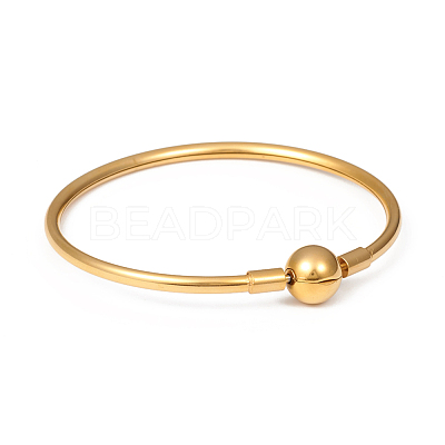 Ion Plating(IP) 304 Stainless Steel European Style Bangle Making MAK-G014-04G-1