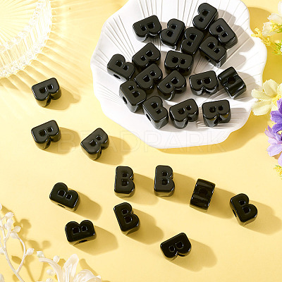 Acrylic European Beads OACR-TAC0013-14B-1