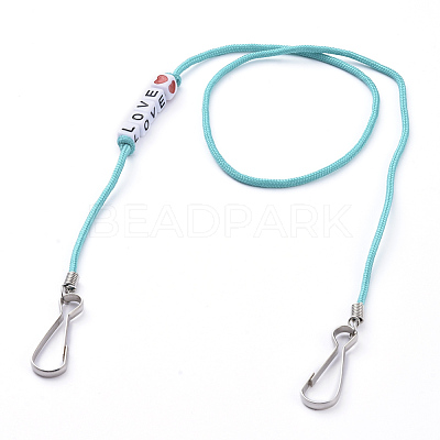 Polyester & Spandex Cord Ropes Eyeglasses Chains AJEW-EH00058-01-1