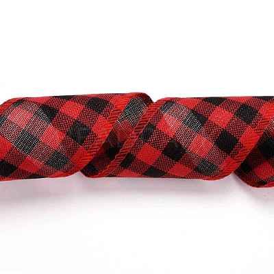 Polyester Imitation Linen Ribbon OCOR-G007-02C-1