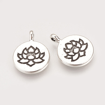 Tibetan Style Alloy Pendants X-TIBE-Q075-45AS-LF-1