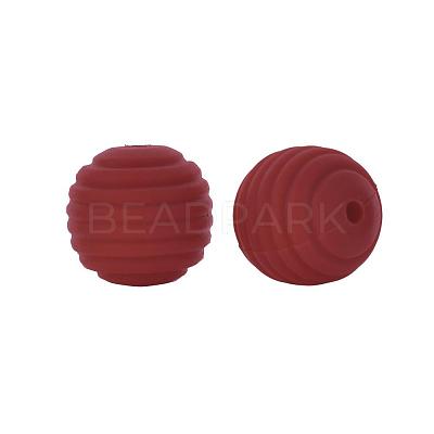 Thread Honeycomb Silicone Beads SI-JX0024A-40-1