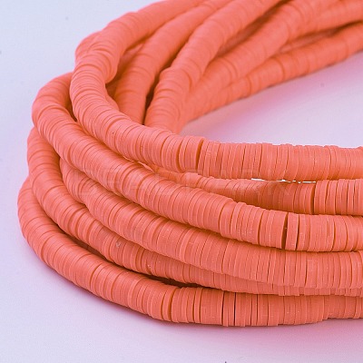Handmade Polymer Clay Beads X-CLAY-R067-8.0mm-14-1