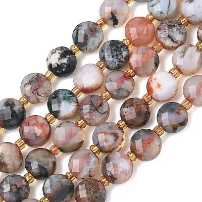 Natural Red Tree Agate Beads Strands G-K389-B89-01-1
