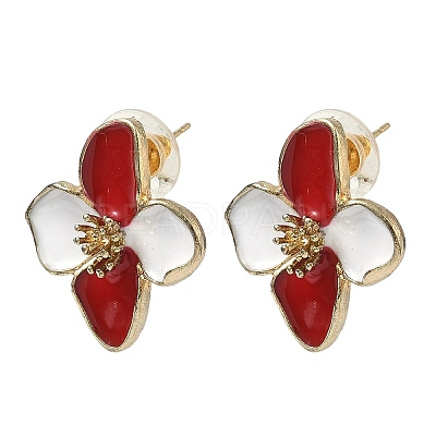 Alloy Enamel Stud Earrings FS-WG082C3-05-1