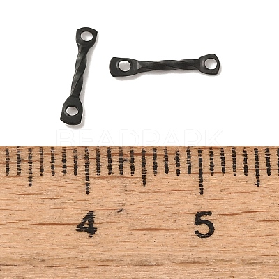 304 Stainless Steel Connector Charms STAS-Q323-02A-B-1
