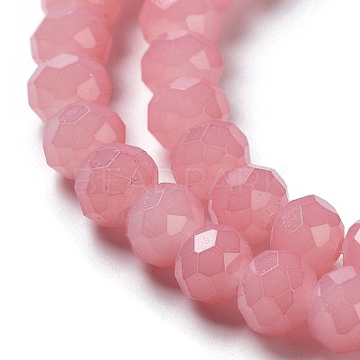 Baking Paint Imitation Jade Glass Bead Strands X-DGLA-A034-J6MM-A3-1