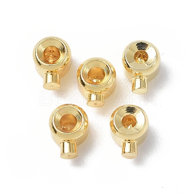 Brass Crimp Beads X-KK-P223-35G-1