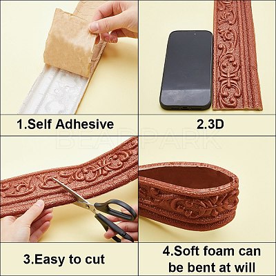 Self-Adhesive XPE Grain Contact Paper DIY-CP0011-17G-1